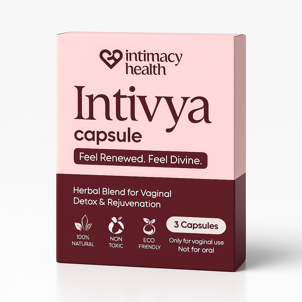 Intivya Capsules Kit: Ayurvedic Vaginal Rejuvenation & Detox (3 Capsules + Applicator) - Intimacy Health