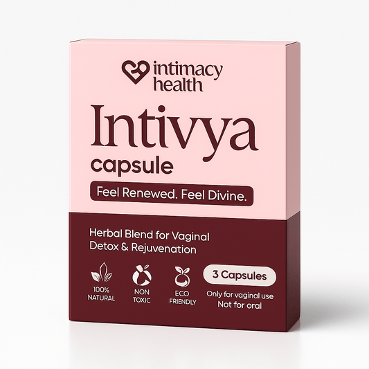 Intivya Capsules Kit: Ayurvedic Vaginal Rejuvenation & Detox (3 Capsules + Applicator) - Intimacy Health